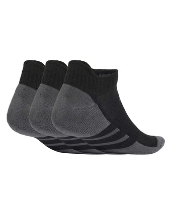 Essentials Climacool Low Cut Socks 3 Pairs - Black/Grey Six