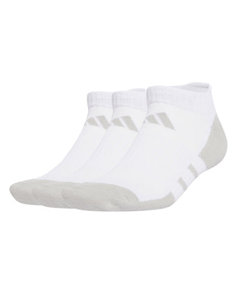 Essentials Climacool Low Cut Socks 3 Pairs - White/Grey Two