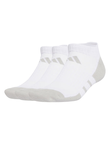 adidas Essentials Climacool Low Cut Socks 3 Pairs - White/Grey Twoimages1- The Sports Edit
