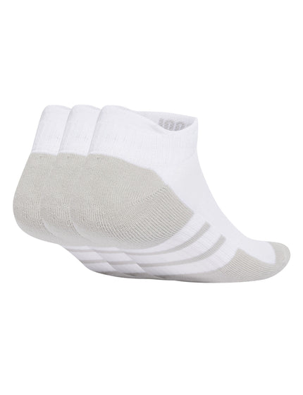 adidas Essentials Climacool Low Cut Socks 3 Pairs - White/Grey Twoimages2- The Sports Edit