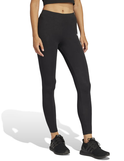 adidas Essentials Linear Cotton Leggings - Black/Whiteimages5- The Sports Edit
