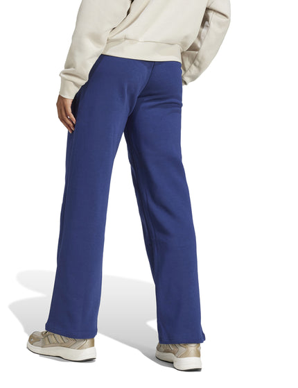 adidas Essentials Small Logo Feel Cozy Open-Hem Joggers - Dark Blue/Whiteimages2- The Sports Edit