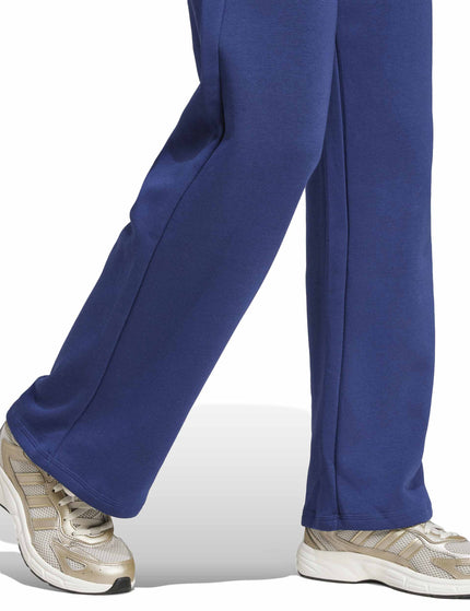 adidas Essentials Small Logo Feel Cozy Open-Hem Joggers - Dark Blue/Whiteimages4- The Sports Edit