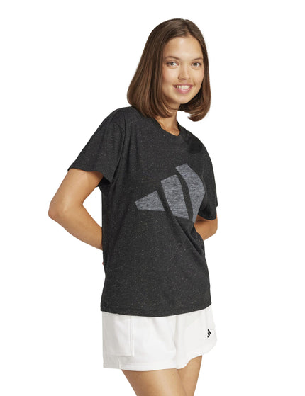 adidas Essentials Winners T-Shirt - Black/Whiteimages5- The Sports Edit