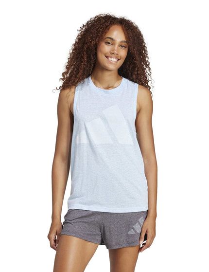 adidas Essentials Winners Tank Top - Glow Blue/Whiteimages1- The Sports Edit