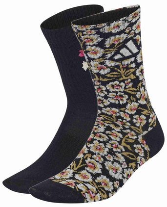 adidas Farm Socks 2 Pair Pack - Multicolor/Black/Tactile Red/St Tropic Bloom