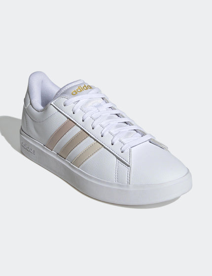 adidas Grand Court 2.0 Shoes - Cloud White/Wonder White/Wonder Beigeimages2- The Sports Edit