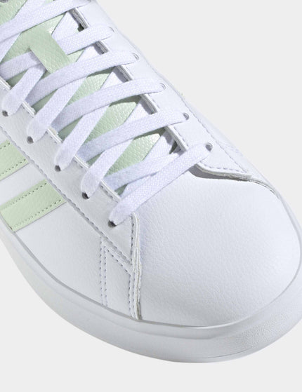 adidas Grand Court 2.0 Shoes - Cloud White/Linen Green/Matte Silverimages6- The Sports Edit