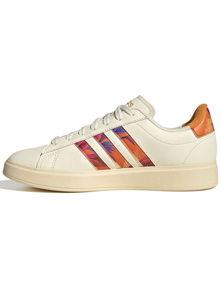 adidas Grand Court 2.0 Shoes - Cream White/Warm Vanilla/Gold Metallicimages4- The Sports Edit