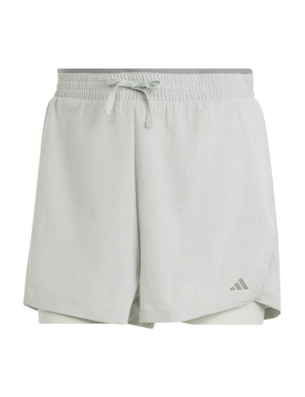 Adidas HIIT HEAT.RDY Two-in-One Shorts - Wonder Silverimages6- The Sports Edit