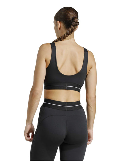 adidas Hyperglam Light Support Bra - Blackimages2- The Sports Edit