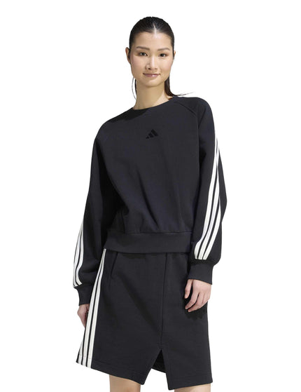 adidas adidas Kit 3-Stripes Sweatshirt - Black/Off Whiteimages1- The Sports Edit