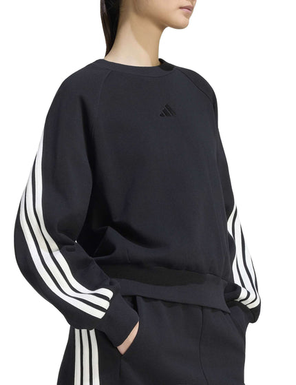 adidas adidas Kit 3-Stripes Sweatshirt - Black/Off Whiteimages3- The Sports Edit