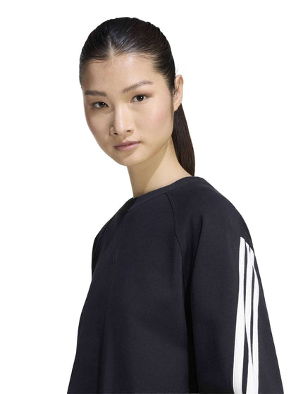 adidas adidas Kit 3-Stripes Sweatshirt - Black/Off Whiteimages4- The Sports Edit