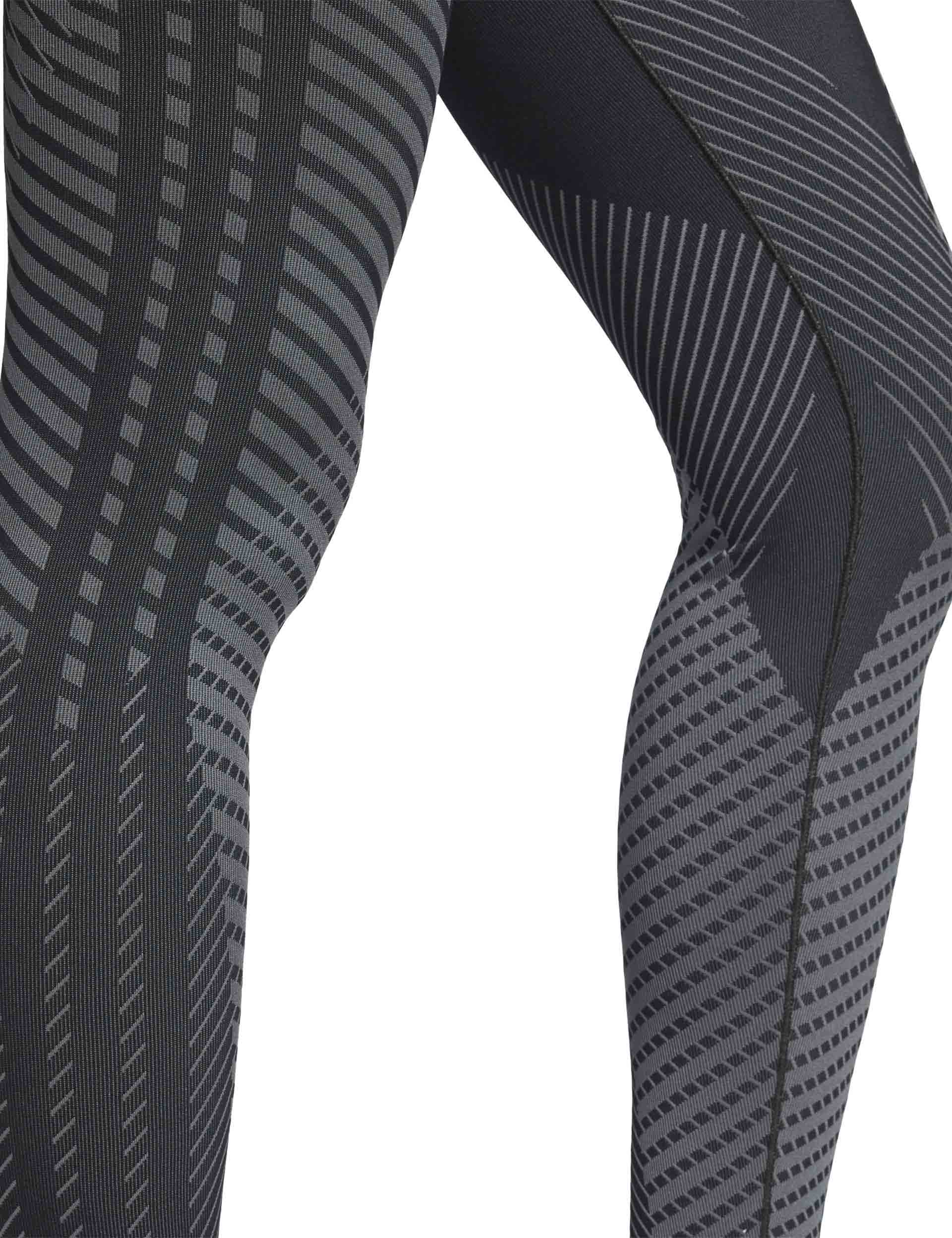 adidas Knitted Training 7/8 Leggings Black/Grey The Sports Edit