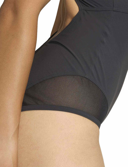 adidas Lanelux Y-Back Mesh Swimsuit - Blackimages4- The Sports Edit