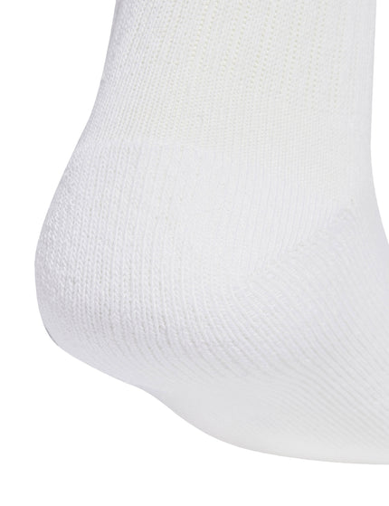 adidas Linear Crew Cushioned Socks 3 Pairs - White/Powder Teal/Clear Pink/Blue Fusionimages4- The Sports Edit
