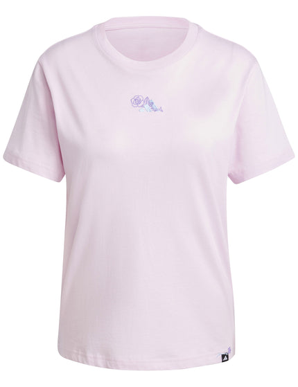 adidas Lounge Mini Graphic T-Shirt - Clear Pinkimages6- The Sports Edit