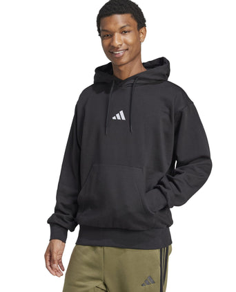 Essentials Feelcozy Fleece Hoodie - Black/White