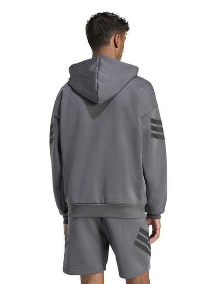 adidas Future Icons 3-Stripes Full-Zip Hoodie - Greyimages2- The Sports Edit