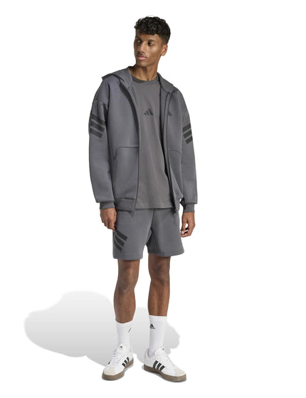 adidas Future Icons 3-Stripes Full-Zip Hoodie - Greyimages4- The Sports Edit