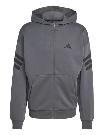 adidas Future Icons 3-Stripes Full-Zip Hoodie - Greyimages6- The Sports Edit