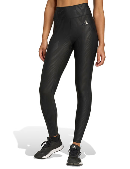 adidas Optime AOP Full Length Leggings - Blackimages1- The Sports Edit