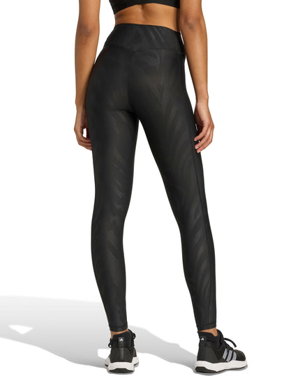 adidas Optime AOP Full Length Leggings - Blackimages2- The Sports Edit