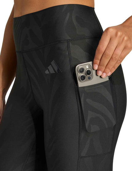 adidas Optime AOP Full Length Leggings - Blackimages3- The Sports Edit