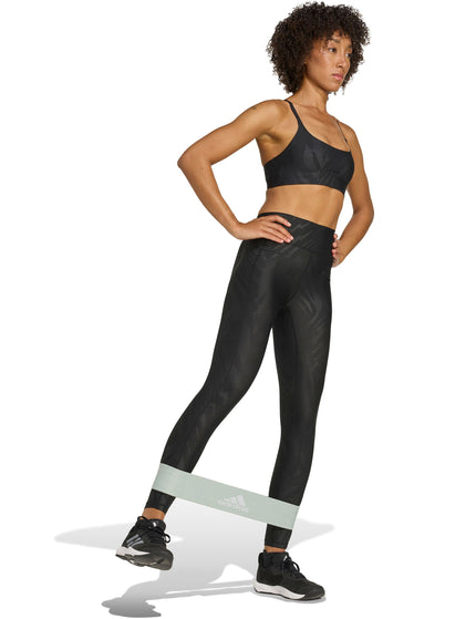 adidas Optime AOP Full Length Leggings - Blackimages5- The Sports Edit