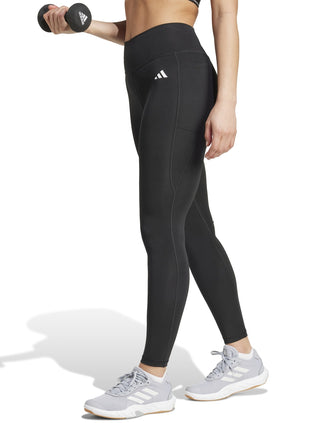 Optime Essentials Stash Pocket Full-Length Leggings - Black