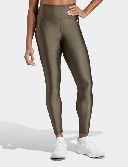 adidas Optime Essentials Shine 7/8 Leggings - Shadow Oliveimages1- The Sports Edit