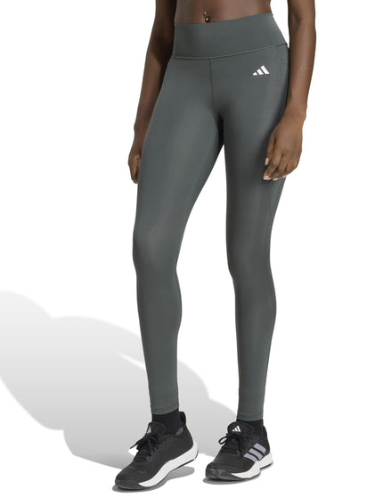 adidas Optime Essentials Stash Pocket Full-Length Leggings - Legend Ivyimages1- The Sports Edit