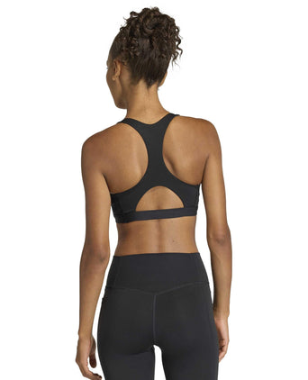 Optime Essentials Workout Medium Support Bra - Black