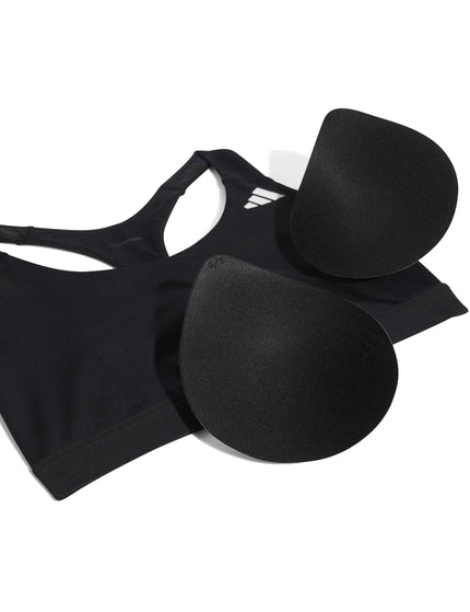 adidas Optime Essentials Workout Medium Support Bra - Blackimages5- The Sports Edit
