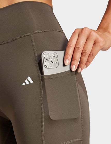 adidas Optime Full-Length Leggings - Shadow Oliveimages3- The Sports Edit