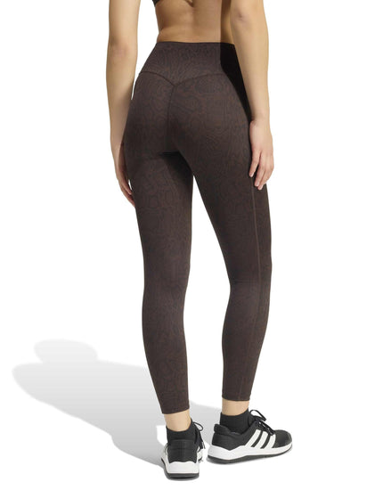 adidas Optime Primelift Snake 7/8 Leggings - Aurora Coffee/Blackimages2- The Sports Edit