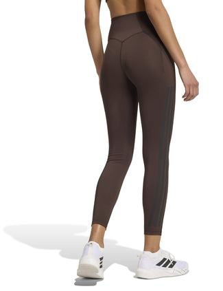 Optime Workout 3-Stripes 7/8 Leggings - Aurora Coffee