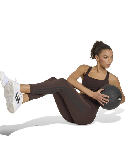 adidas Optime Workout 3-Stripes 7/8 Leggings - Aurora Coffeeimages5- The Sports Edit