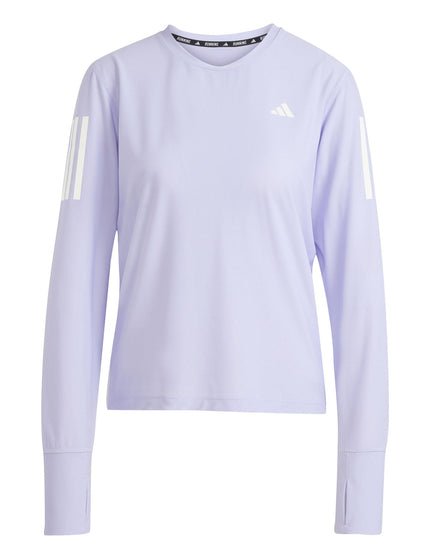 adidas Own The Run Long Sleeve Top - Violet Toneimages6- The Sports Edit