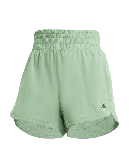 adidas Pacer Stretch-Woven Zipper Pocket Lux Shorts - Preloved Greenimages6- The Sports Edit