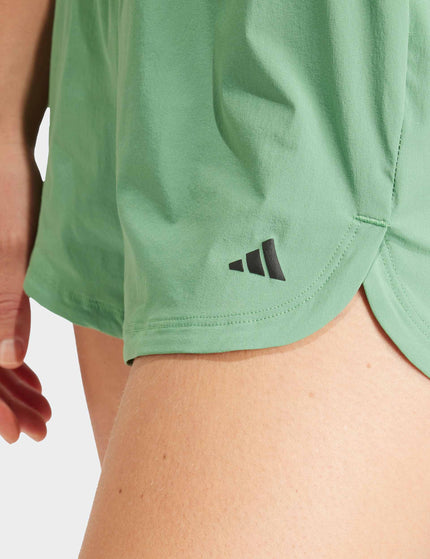 adidas Pacer Stretch-Woven Zipper Pocket Lux Shorts - Preloved Greenimages3- The Sports Edit