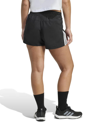 Pacer Workout Woven High Waisted Shorts - Black/White