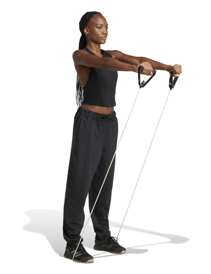 adidas Power 3-Stripes Racerback Bra Tank Top - Blackimages5- The Sports Edit