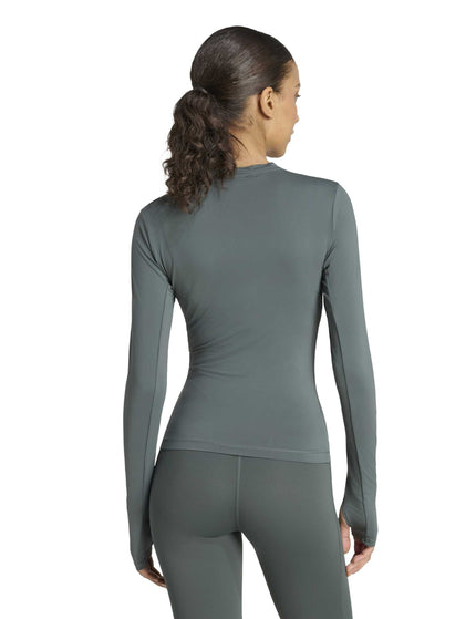 adidas Primelift Essentials Workout Contour Long Sleeve - Legend Ivyimages2- The Sports Edit
