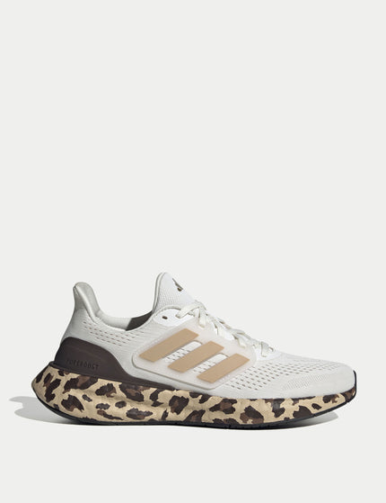 adidas Pureboost 23 Shoes - Core White/Gold Metallic/Shadow Brownimages1- The Sports Edit
