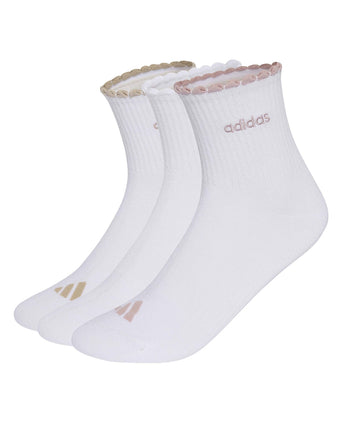 Quarter Sock 3 Pair Pack - White/Wonder Beige/Wonder Taupe/Dual Lilac