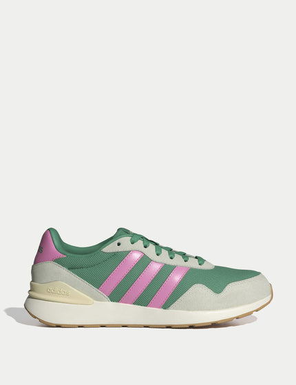 adidas Run 60S 4.0 Shoes - Semi Court Green/Bliss Pink/Warm Vanillaimages1- The Sports Edit