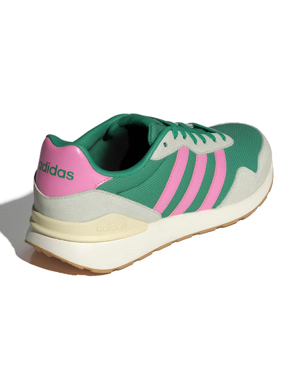 adidas Run 60S 4.0 Shoes - Semi Court Green/Bliss Pink/Warm Vanillaimages3- The Sports Edit
