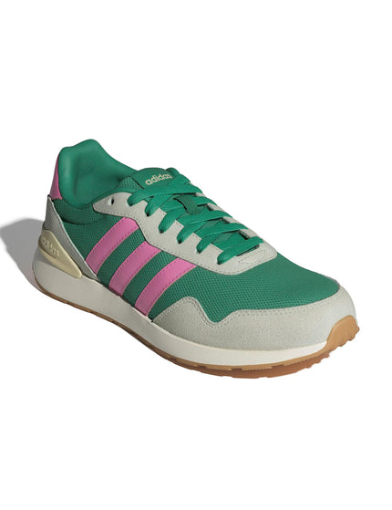 adidas Run 60S 4.0 Shoes - Semi Court Green/Bliss Pink/Warm Vanillaimages2- The Sports Edit